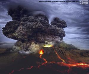 yapboz Volkanik patlama